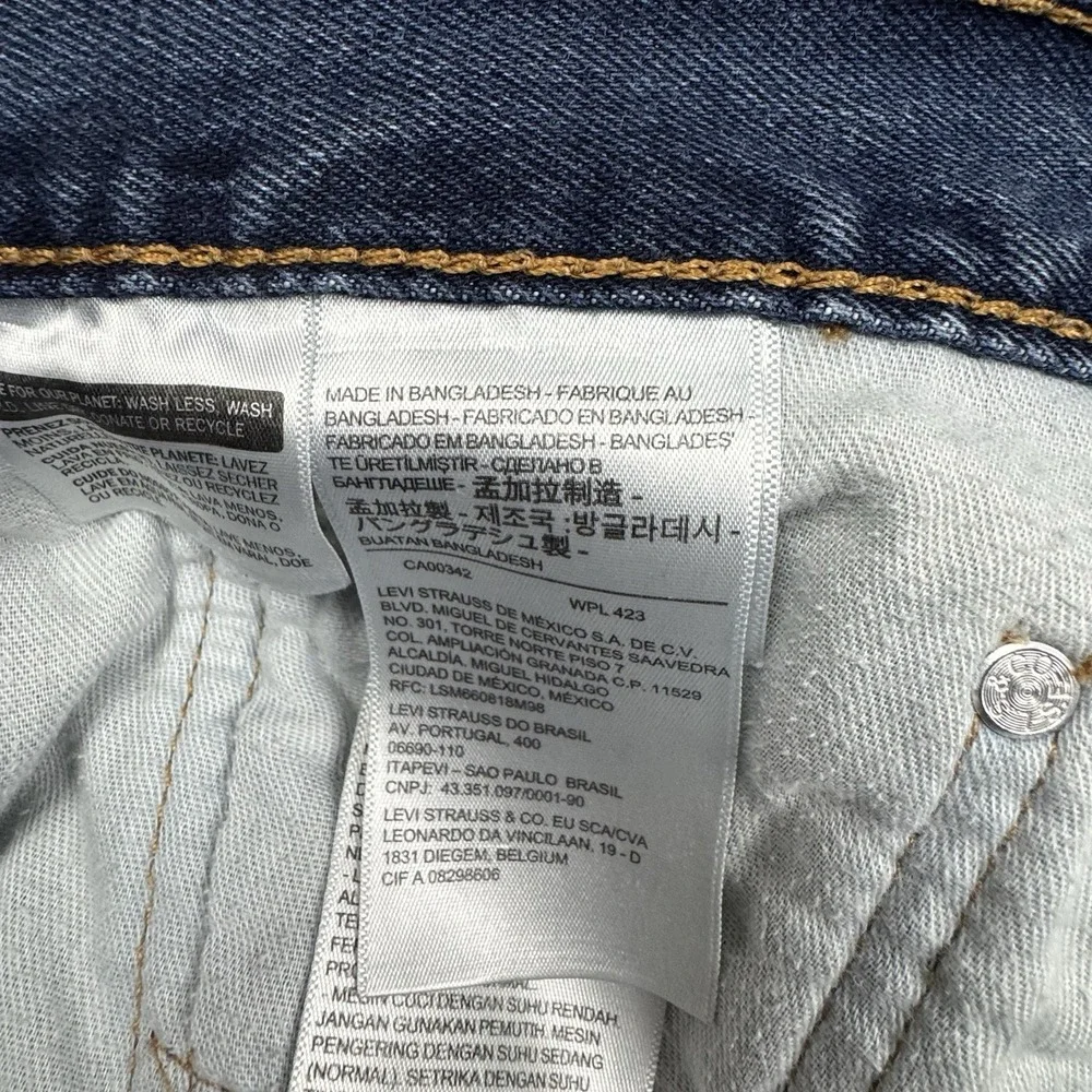 Levi's 505 Jeans Mens 38x30 Classic Straight Fit Cotton Denim Casual Basic‎ Work
